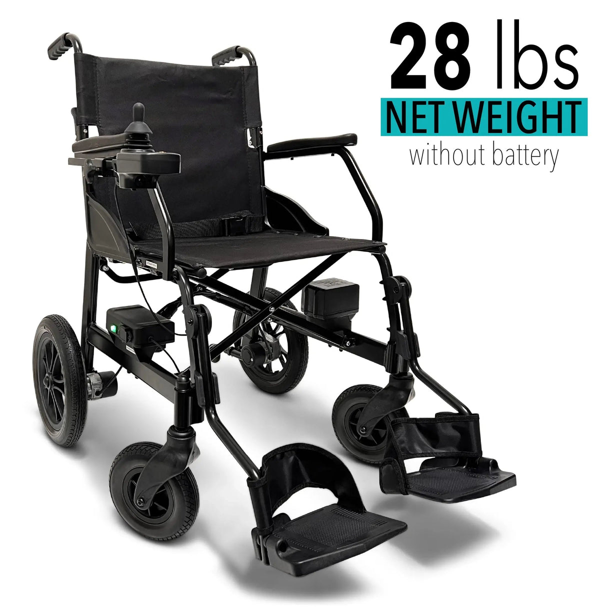ComfyGo X-Lite Foldable Electric Wheelchair - weighs 28 lbs
