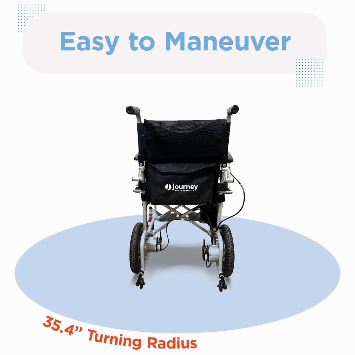 Journey Air Lightweight Folding Power Chair - 35 lbs