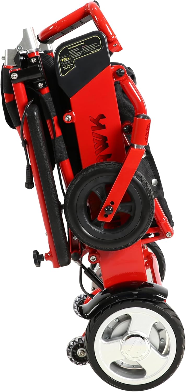 Air Hawk Foldable Lightweight Power Wheelchair - 41 lbs