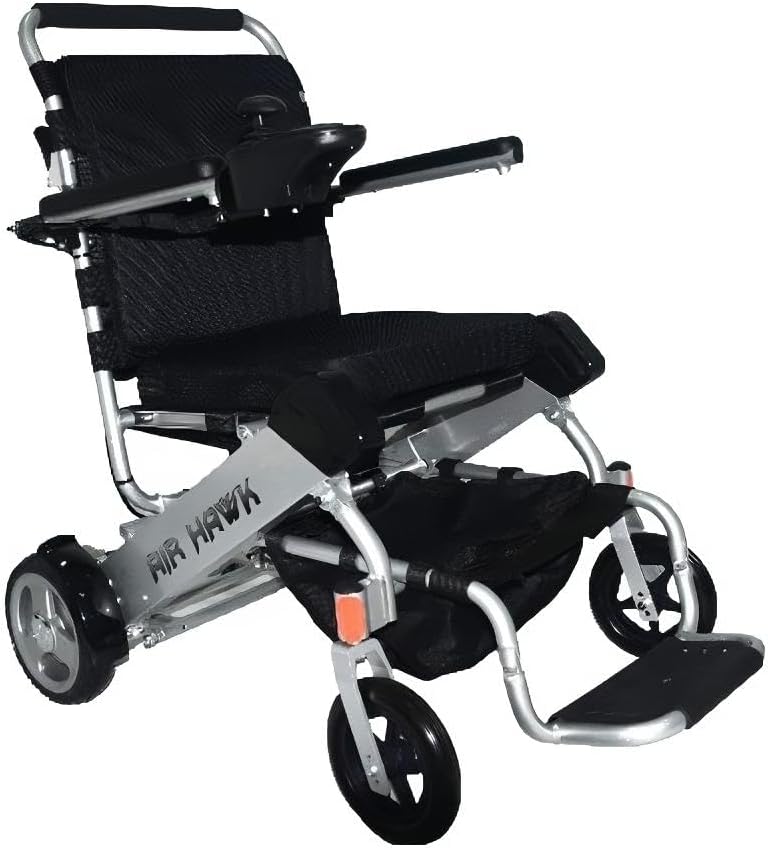 Air Hawk Foldable Lightweight Power Wheelchair - 41 lbs