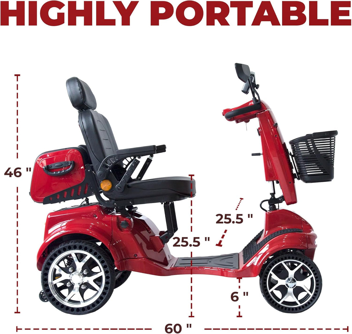 Gladiator 4-Wheel Mobility Scooter - Disassembles