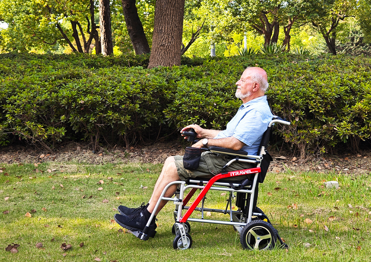 Metro Mobility iTravel Lite Folding Power Wheelchair - 38 lbs