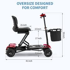 Megatrone Automatic Folding 4 Wheel Scooter - 52 lbs