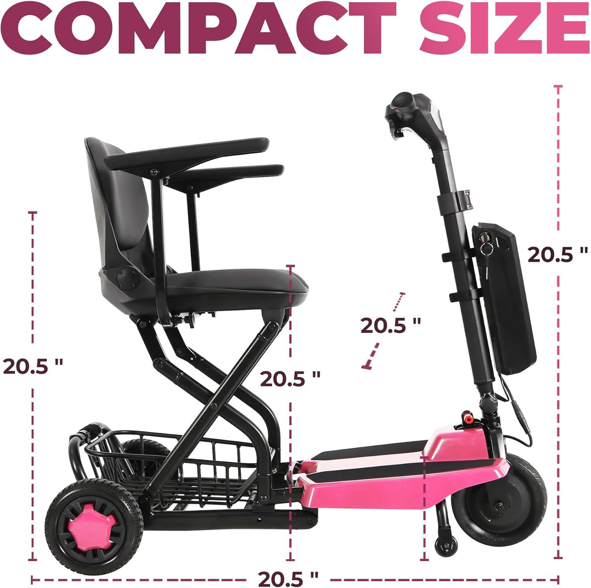Super Light Flight Portable Folding Mobility Scooter 36 lbs