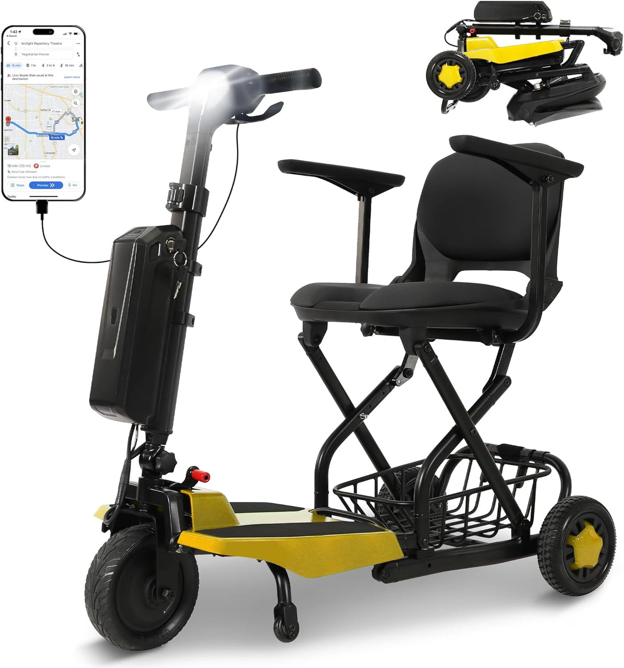 Super Light Flight Portable Folding Mobility Scooter 36 lbs