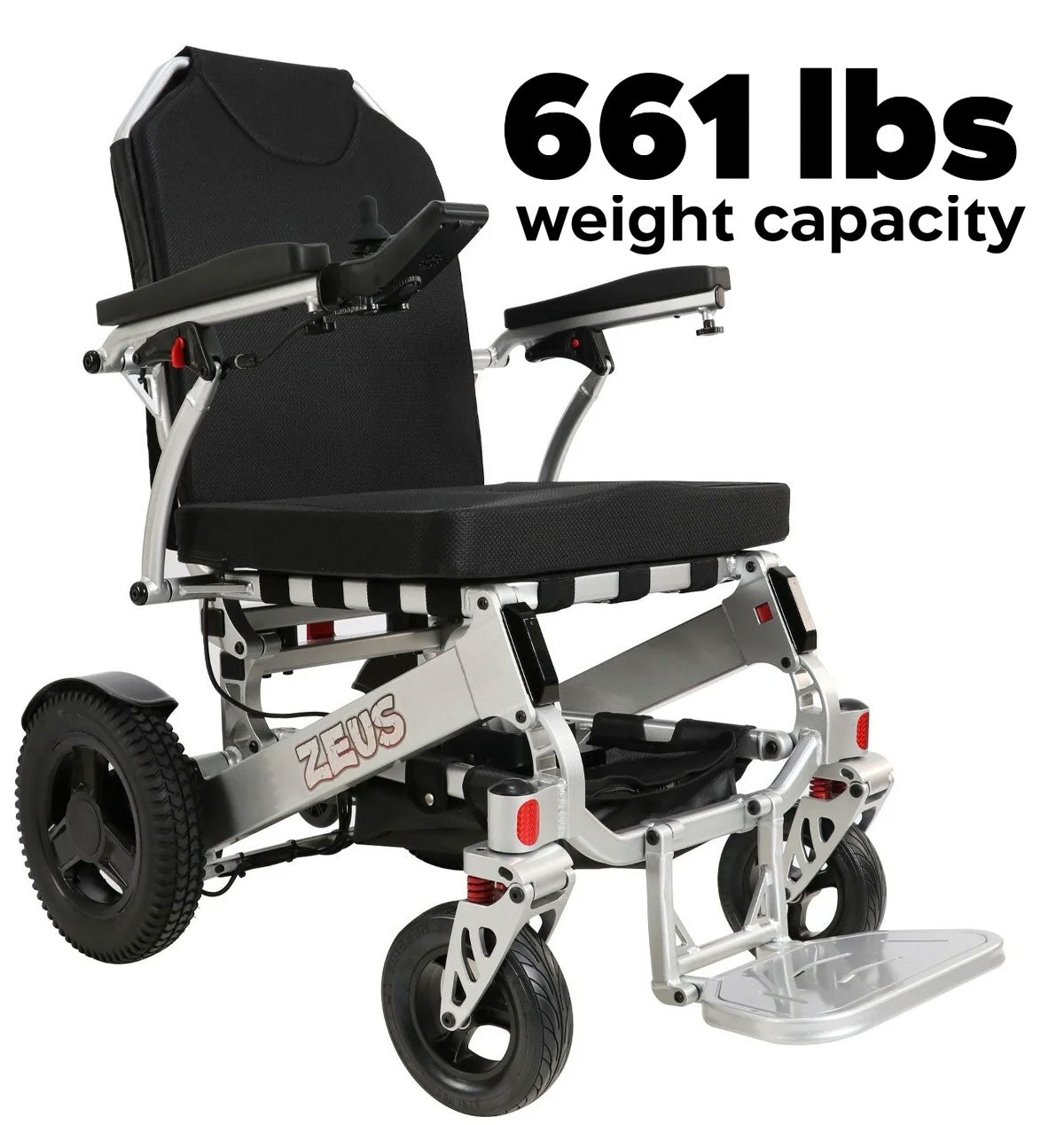 u♡ Zeus HD Foldable Power Wheelchair - 661 lbs weight capacity – Best