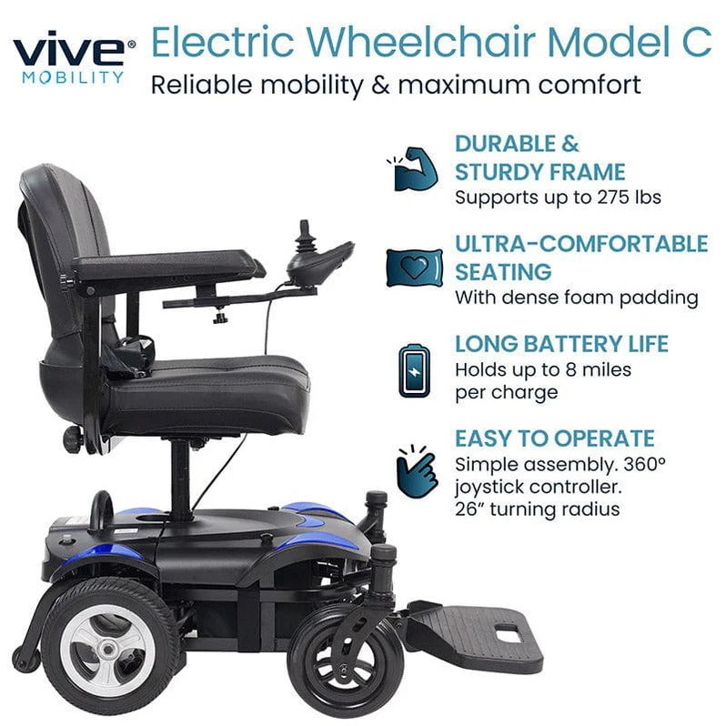 Vive Health Electric Wheelchair Model C