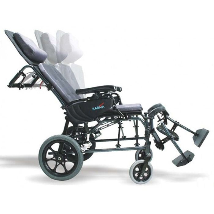 Karman Ergonomic MVP Reclining Transport Wheelchair