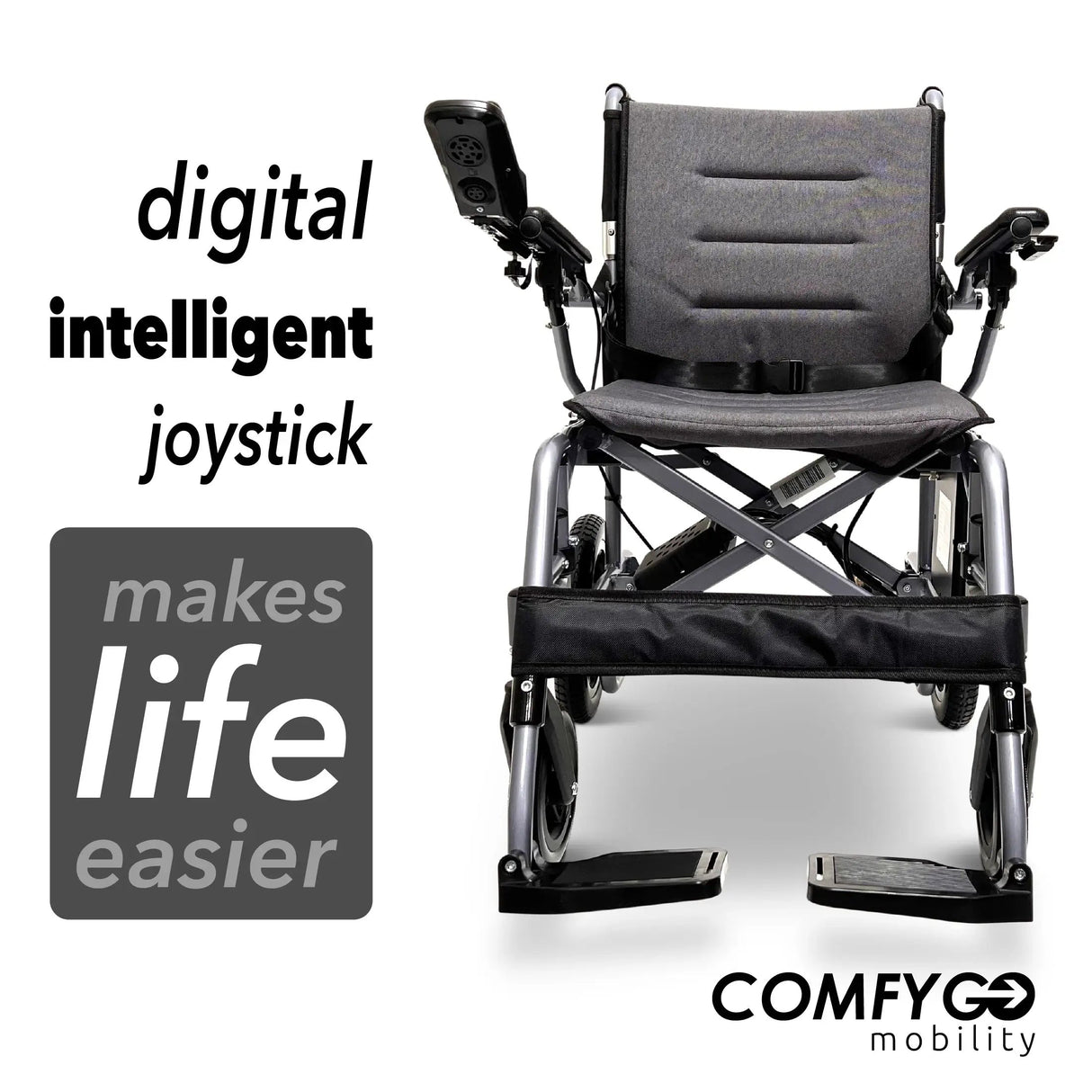 X7 ComfyGO Lightweight Foldable Wheelchair - 44 lbs