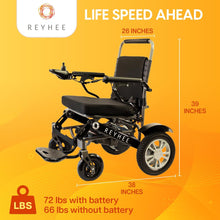 Load image into Gallery viewer, Reyhee Roamer Folding Electric Wheelchair