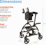 The Original Upwalker Upright Walker and Rollator with Seat