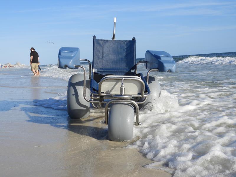 DeBug EZ Roller Submersible Beach Wheelchair