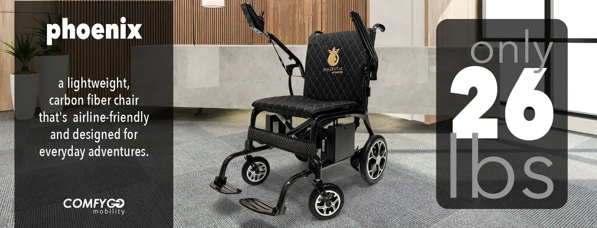 ComfyGo Phoenix Carbon Fiber Electric Wheelchair