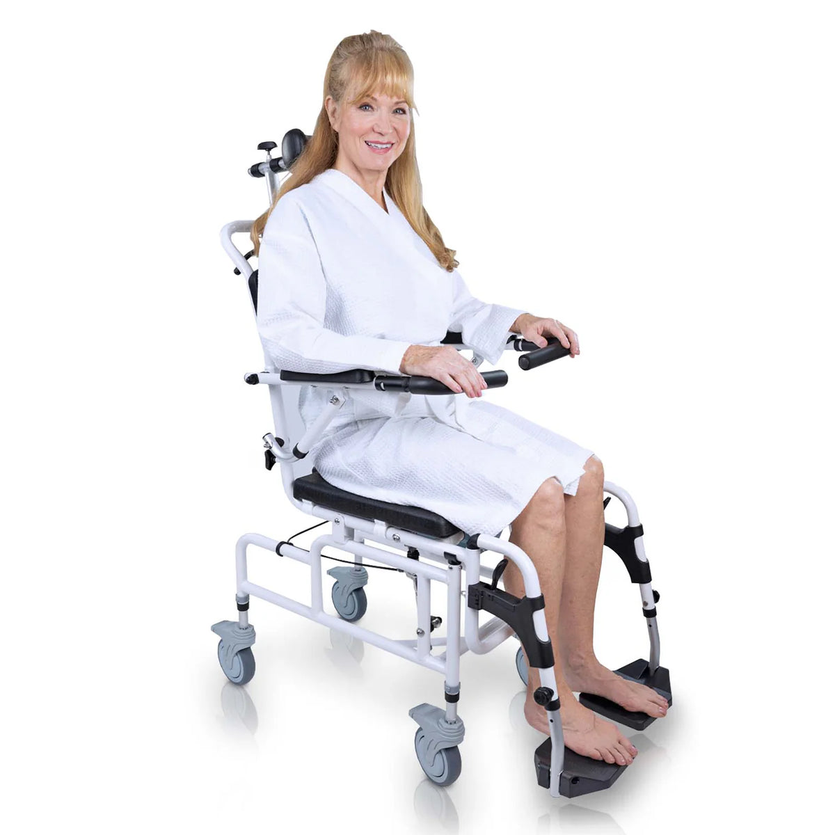 Power Commode Reclining Shower Commode Transport Chair – Best Power Wheelchair