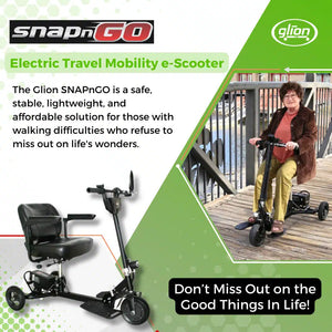 SNAPnGO Electric Travel Mobility Scooter - Weighs 46 lbs
