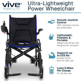 Vive Health Airframe Power Wheelchair - 44 lbs