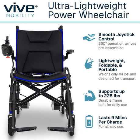 Vive Health Airframe Power Wheelchair - 44 lbs