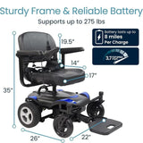 Vive Health Electric Wheelchair Model C
