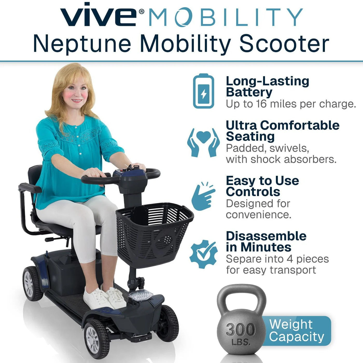 Vive Health Neptune Mobility Scooter – Best Power Wheelchair