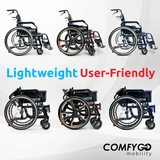 ComfyGO X-1 Manual 32 lbs Wheelchair