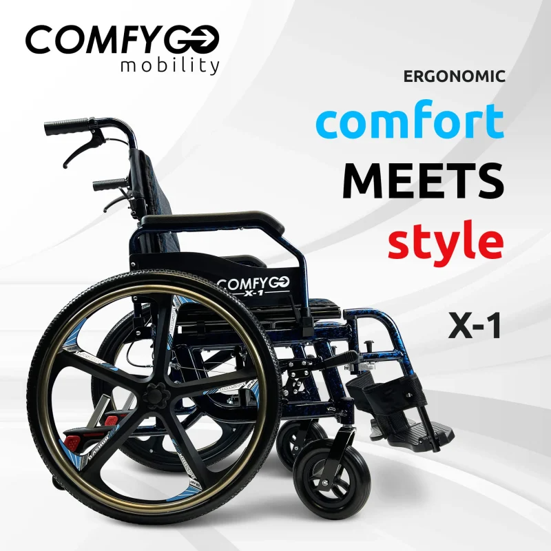 ComfyGO X-1 Manual 32 lbs Wheelchair