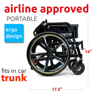 ComfyGO X-1 Manual 32 lbs Wheelchair