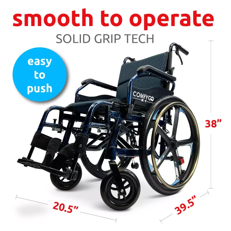 ComfyGO X-1 Manual 32 lbs Wheelchair