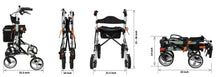 Load image into Gallery viewer, EV Rider Move-X Folding Rollator