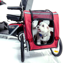 Load image into Gallery viewer, Pet Carrier Trailer Two Wheels for Mobility Scooters