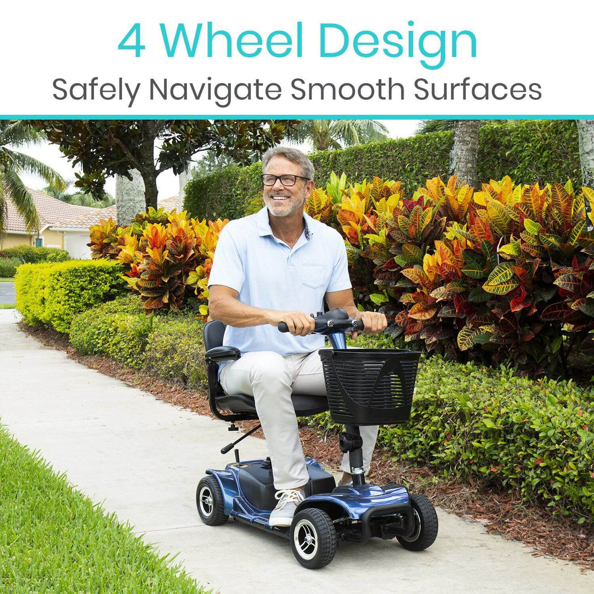 Vive Health 4-Wheel Electric Mobility Scooter